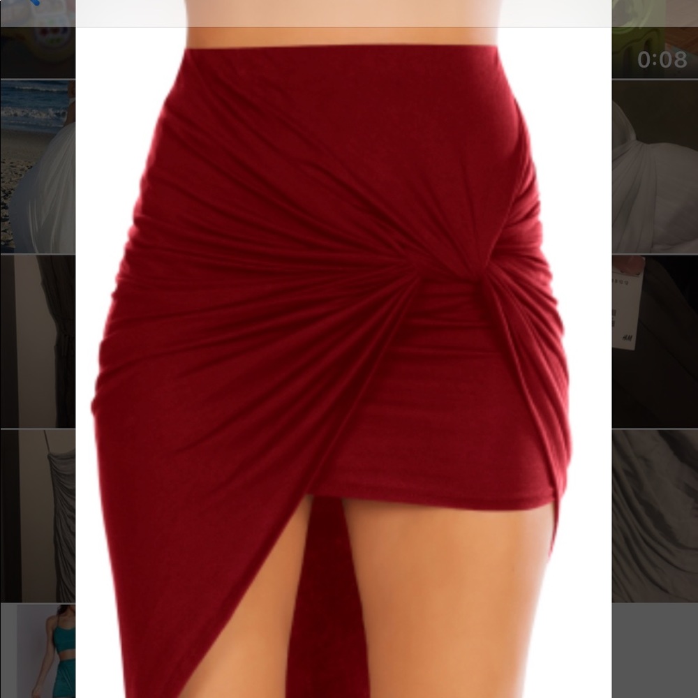 Charlotte Russe asymmetrical mini skirt